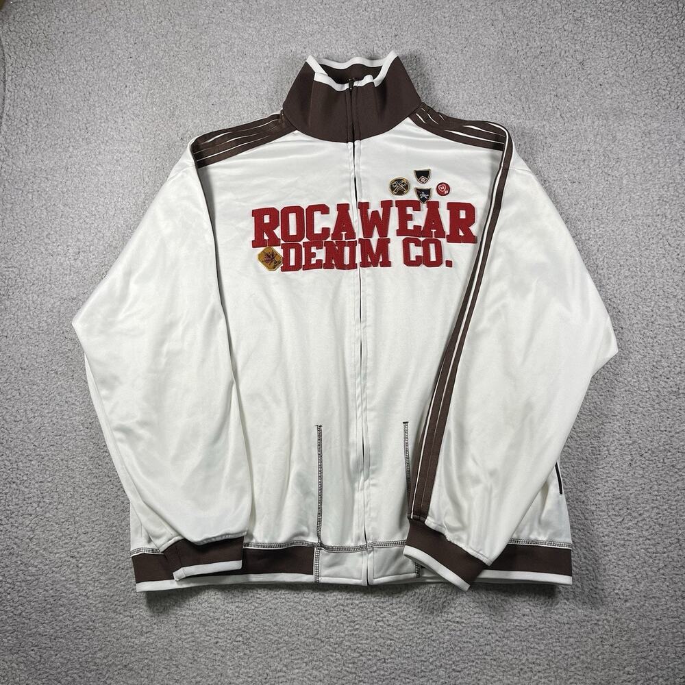 Rocawear Jacket Mens 3XL Hip Hop Track Retro Streetwear Embroidered Y2K